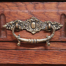 Load image into Gallery viewer, x SOLD Antique French Oak and Marble Bedside Table, Tier Base Lamp Table Bedside Table B10916