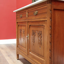 Load image into Gallery viewer, x SOLD Antique French Dressing Table, Mirror Back Sideboard, Cabinet, Cupboard in Oak B10629