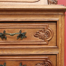 Load image into Gallery viewer, x SOLD Antique French Writing Bureau Chest of Drawer Bureau Desk Secretaire Oak Leather B10164