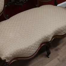 Load image into Gallery viewer, x SOLD Antique English Chaise, Oval Back Medallion Settee, English Rosewood Lounge B11121