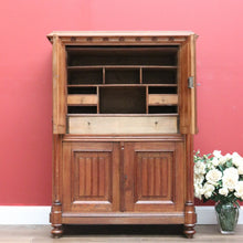 Load image into Gallery viewer, x SOLD Antique Church Cabinet, Antique 4 Door Gothic French Cupboard Sideboard Cabinet B10755