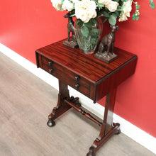 Load image into Gallery viewer, x SOLD Antique English Works Table, Lamp Bedside Table, Antique Mahogany Sewing Table B10313