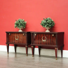 Load image into Gallery viewer, x SOLD Pair of Vintage Lamp Table, Vintage Italian Bedside Tables, with Glass Tops B10260