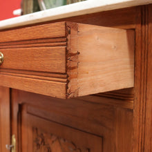 Load image into Gallery viewer, x SOLD Antique French Dressing Table, Mirror Back Sideboard, Cabinet, Cupboard in Oak B10629