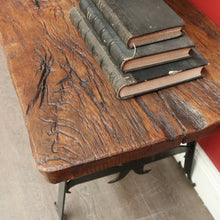 Load image into Gallery viewer, x SOLD Vintage French Spanish Medieval Style Coffee Table, Hand Forged Iron and Oak. B9943