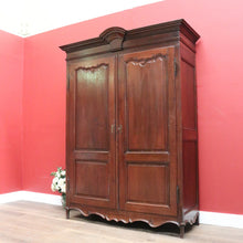 Load image into Gallery viewer, Antique French Oak Cloak Cabinet, French Armoire, Hall Cabinet, Wardrobe, Press B10593