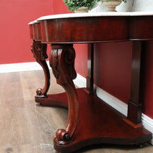 Load image into Gallery viewer, x SOLD Antique English Washstand, Mahogany and Marble Top Hall Table, Console Table B11101