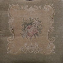 Load image into Gallery viewer, x SOLD Antique Grandfather Chair, Oak and Tapestry Padded Arm Armchair Grandfather Seat B10782