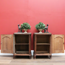 Load image into Gallery viewer, x SOLD Antique French Lamp Tables with Marble Tops, Bedside Cabinets, Hall Cupboards B10640