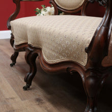 Load image into Gallery viewer, x SOLD Antique English Chaise, Oval Back Medallion Settee, English Rosewood Lounge B11121