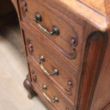 Load image into Gallery viewer, x SOLD Antique French Desk, French Oak Office Desk, Desk with Drawers and Cupboard B10851