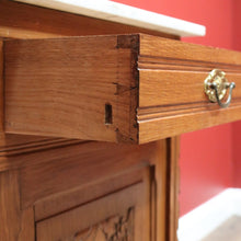 Load image into Gallery viewer, x SOLD Antique French Dressing Table, Mirror Back Sideboard, Cabinet, Cupboard in Oak B10629