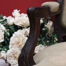 Load image into Gallery viewer, x SOLD Antique Grandfather Chair, Oak and Tapestry Padded Arm Armchair Grandfather Seat B10782