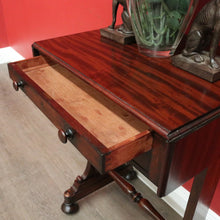Load image into Gallery viewer, x SOLD Antique English Works Table, Lamp Bedside Table, Antique Mahogany Sewing Table B10313