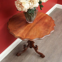 Load image into Gallery viewer, x SOLD Antique French Mahogany Gothic Church Loo Table, Side Table, Wine Table. B9800