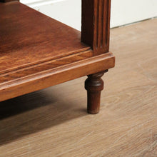 Load image into Gallery viewer, x SOLD Antique French Oak and Marble Bedside Table, Tier Base Lamp Table Bedside Table B10916