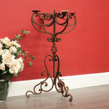 Load image into Gallery viewer, x SOLD Vintage French Wrought Iron 4 Branch Candelabra, Vintage Candle Stick Holder. B10361