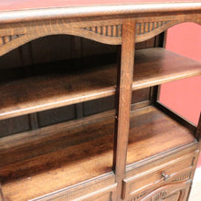 Load image into Gallery viewer, x SOLD Vintage French Oak with 4 Carved Doors 2 drawers Bookcase China Display Cabinet B10699