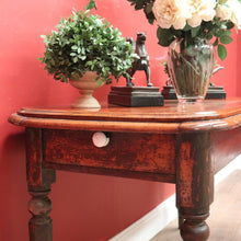 Load image into Gallery viewer, x SOLD Antique English Mahogany Table, Country Farmhouse Hall Table, Sofa Entry Table. B11155