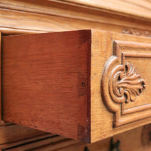 Load image into Gallery viewer, x SOLD Antique French Writing Bureau Chest of Drawer Bureau Desk Secretaire Oak Leather B10164