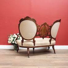 Load image into Gallery viewer, x SOLD Antique English Chaise, Oval Back Medallion Settee, English Rosewood Lounge B11121