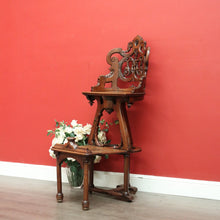 Load image into Gallery viewer, x SOLD Antique French Hotel Shoe Shine Chair, Barbers Chair, Orchestra Music Chair. B9948