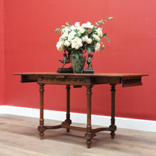 Load image into Gallery viewer, x SOLD Antique French Sofa Table, Drawer Leaf Study Desk, Hall Table Lamp Side Table B10635