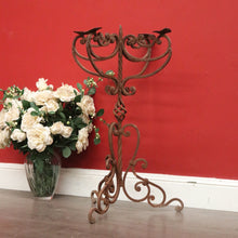Load image into Gallery viewer, x SOLD Vintage French Wrought Iron 4 Branch Candelabra, Vintage Candle Stick Holder. B10361