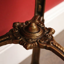 Load image into Gallery viewer, x SOLD Antique Italian Lamp Table Side Table, Gilt Cast Iron Marble Jardinière Stand B10480
