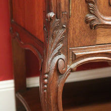 Load image into Gallery viewer, x SOLD Antique French Sideboard, Oak and Marble Top French Two Drawer Hall Cupboard B10879