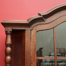 Load image into Gallery viewer, x SOLD Antique French Oak China Cabinet, 2 Height Bookcase with Turned Columns Buffet. B10214