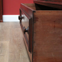 Load image into Gallery viewer, x SOLD Antique Australian Cedar Gentleman's Press, 2 Door Wardrobe Blanket Box Base B10741