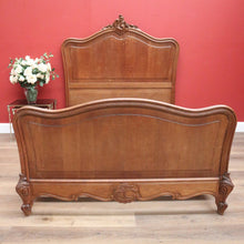 Load image into Gallery viewer, x SOLD Double Bed, Antique French Walnut Double Bed Frame and Slats, Head, Foot, Sides B10874