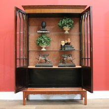 Load image into Gallery viewer, x SOLD Antique English Mahogany China Cabinet, Display Cupboard Hall Cabinet, Bookcase B10675