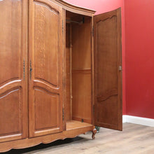 Load image into Gallery viewer, x SOLD Vintage French Four Door Armoire, Wardrobe. French Oak Cabinet Cupboard Wardrobe B10923