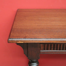 Load image into Gallery viewer, x SOLD Antique English Hall Table, English Walnut Cross Stretcher Lounge, Sofa Table. B10405