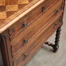 Load image into Gallery viewer, x SOLD Antique French Hall Cabinet, Chest of Drawers, Lamp Side Table with Spiral Legs B10201