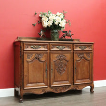 Load image into Gallery viewer, x SOLD Antique French Oak Sideboard, French 3 Door 3 Drawer Sideboard Cabinet Cupboard B10318