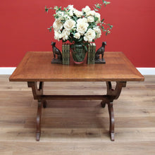 Load image into Gallery viewer, x SOLD Antique French Oak Table, Foyer Entry Table, Desk. Cross Pedestal Dining Table B10561