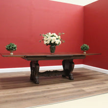 Load image into Gallery viewer, x SOLD Vintage French Dining Table 2 Leaves, French Oak 2 Leaf Extension Kitchen Table B10758
