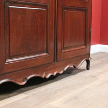 Load image into Gallery viewer, Antique French Oak Cloak Cabinet, French Armoire, Hall Cabinet, Wardrobe, Press B10593