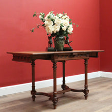 Load image into Gallery viewer, x SOLD Antique French Sofa Table, Drawer Leaf Study Desk, Hall Table Lamp Side Table B10635