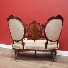 Load image into Gallery viewer, x SOLD Antique English Chaise, Oval Back Medallion Settee, English Rosewood Lounge B11121