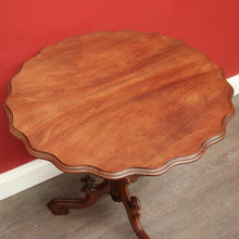 Load image into Gallery viewer, x SOLD Antique French Mahogany Gothic Church Loo Table, Side Table, Wine Table. B9800