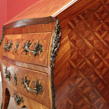 Load image into Gallery viewer, x SOLD Antique French Good Quality Louis XVI style Fall Front Writing Bureau Desk with Chest of Drawers B10725