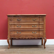 Load image into Gallery viewer, x SOLD Vintage French Chest of Drawers, Square Parquetry Top Chest of 3 Drawers B10905