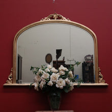 Load image into Gallery viewer, x SOLD Vintage Gilt Frame Bevelled Mirror Sideboard Mirror Over Mantel or Hall Mirror. B10328