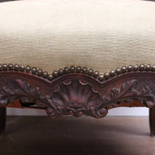 Load image into Gallery viewer, x SOLD Antique Grandfather Chair, Oak and Tapestry Padded Arm Armchair Grandfather Seat B10782