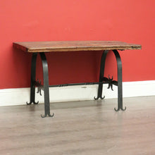 Load image into Gallery viewer, x SOLD Vintage French Spanish Medieval Style Coffee Table, Hand Forged Iron and Oak. B9943
