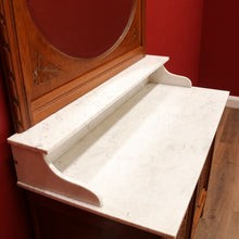 Load image into Gallery viewer, x SOLD Antique French Dressing Table, Mirror Back Sideboard, Cabinet, Cupboard in Oak B10629